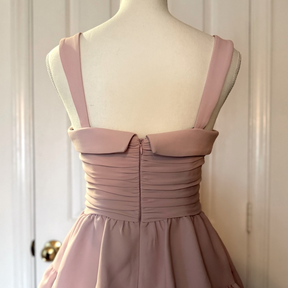 “ZARA” Ruched Balloon Mini Dress - Picture 13 of 15